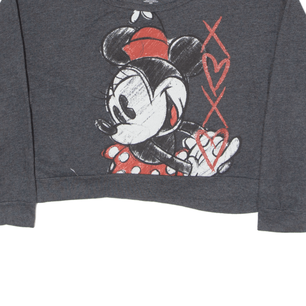 DISNEY Minnie Mouse Womens Sweatshirt Grey M Online now