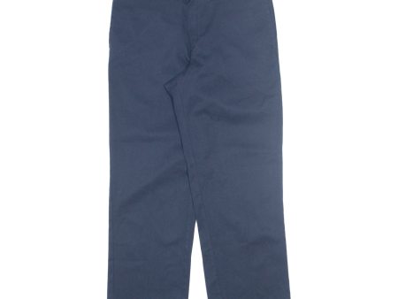 DICKIES Workwear Mens Trousers Blue Regular Straight W34 L27 Online now