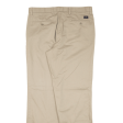 DOCKERS Flat Front Mens Trousers Beige Classic Straight W36 L34 Supply