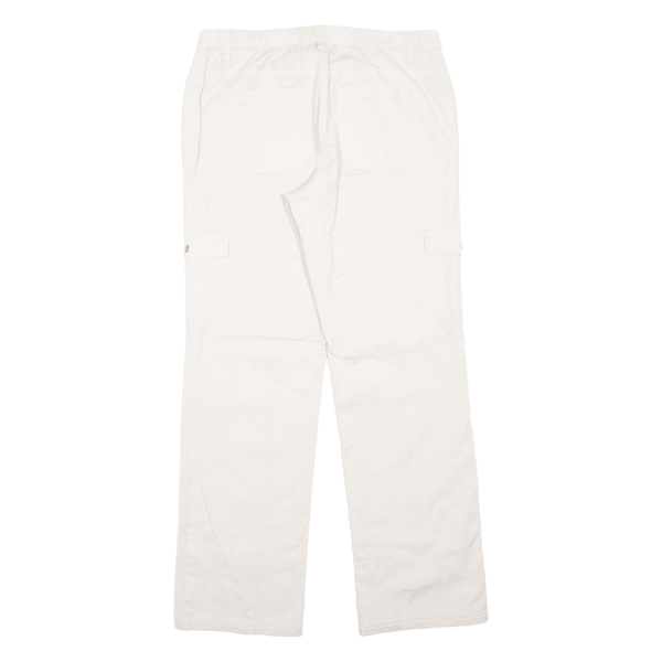 BPC Cargo Womens Trousers Cream Regular Straight W33 L31 Online now