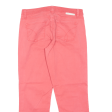 CALVIN KLEIN JEANS Crop Womens Trousers Pink Slim Skinny W31 L26 on Sale