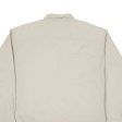 REEBOK Mens Plain Shirt Beige Long Sleeve 2XL Hot on Sale