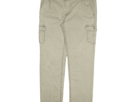 Cargo Womens Trousers Grey Regular Tapered W36 L31 Hot on Sale