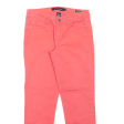 CALVIN KLEIN JEANS Crop Womens Trousers Pink Slim Skinny W29 L26 For Cheap