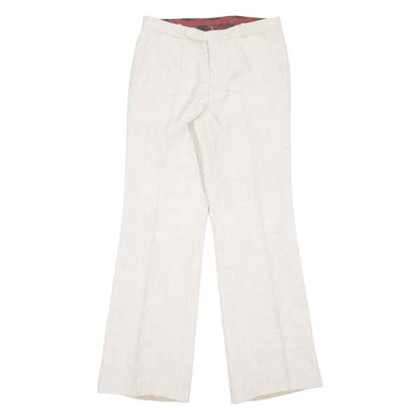 Womens Trousers Cream Regular Bootcut W32 L31 Online Sale