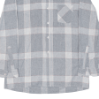 ACKERMANN Mens Shirt Grey Check Long Sleeve L Supply