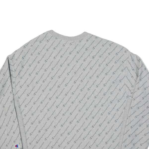 CHAMPION Reverse Weave Womens Sweatshirt Grey 2XL For Cheap