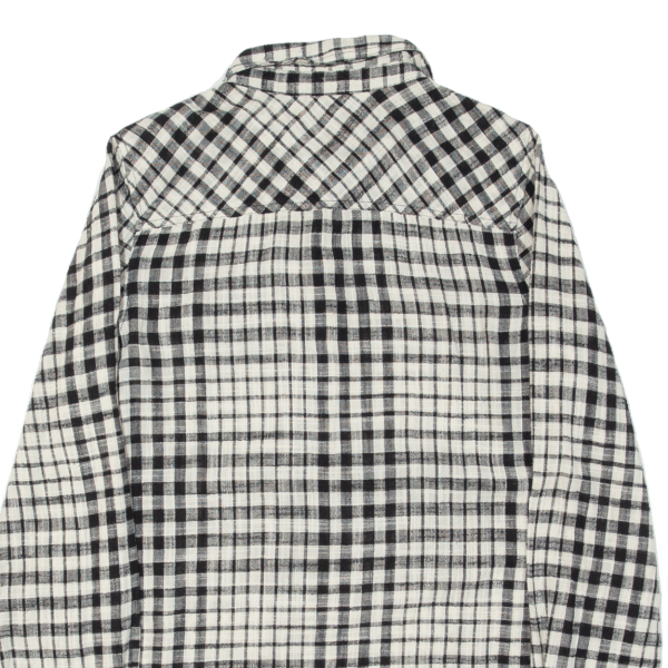 MERONA Pullover Womens Shirt White Check Long Sleeve S Online Sale