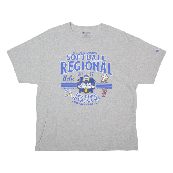 CHAMPION Softball Regional 2017 Mens T-Shirt Grey USA XL Cheap