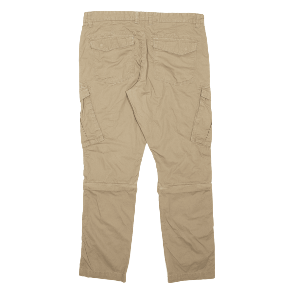 CANDA Cargo Outdoor Mens Trousers Beige Regular Straight W38 L32 Fashion