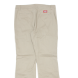 DICKIES Workwear Womens Trousers Beige Slim Bootcut W35 L32 For Cheap