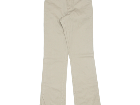 DICKIES Workwear Womens Trousers Beige Slim Bootcut W24 L29 Hot on Sale