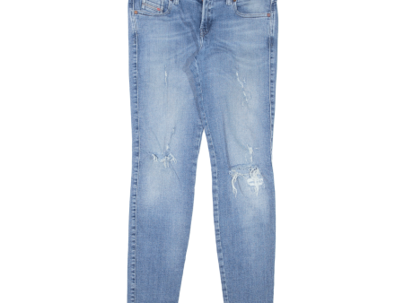 DIESEL Gracey Distressed Womens Jeans Blue Slim Skinny Stone Wash W28 L32 Online