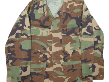 AMERICAN APPAREL US Army Mens Military Jacket Green USA Camouflage M on Sale