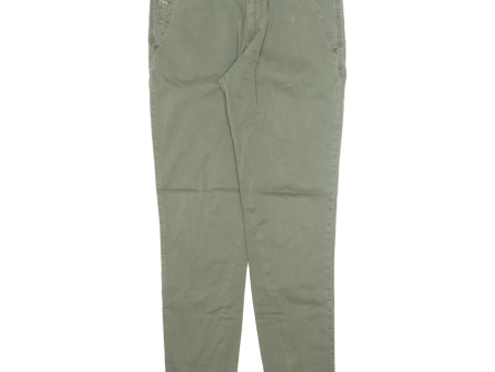 DIESEL Chino Mens Trousers Green Slim Tapered W31 L31 Supply