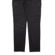 C&A Cargo Womens Trousers Black Regular Tapered W26 L32 on Sale