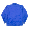 CANADA SPORTSWEAR Mens Coach Jacket Blue Nylon M Cheap