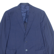 BOGGI Reda Mens Blazer Jacket Blue Wool Striped L Sale