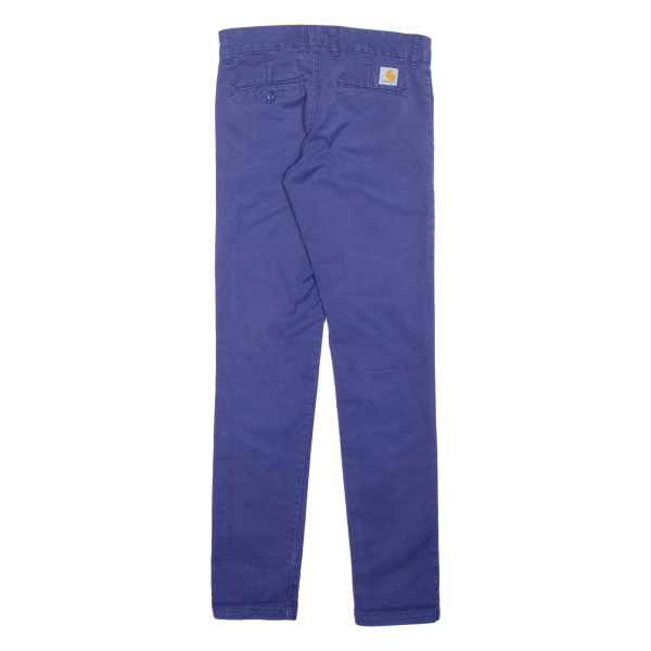 CARHARTT Workwear Womens Trousers Purple Slim Tapered W29 L32 Online Hot Sale