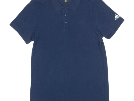 ADIDAS Mens Polo Shirt Blue M For Discount