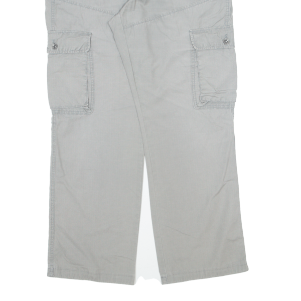 CLOCKHOUSE Cargo Mens Trousers Grey Regular Straight W35 L30 Online Hot Sale