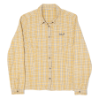 JACK WOLFSKIN Womens Shirt Yellow Plaid Long Sleeve M on Sale