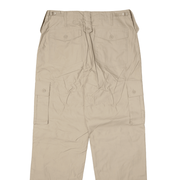 Cargo Mens Trousers Beige Regular Straight W36 L32 Online now