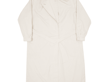 Belted Womens Trench Coat Beige 90s M For Cheap