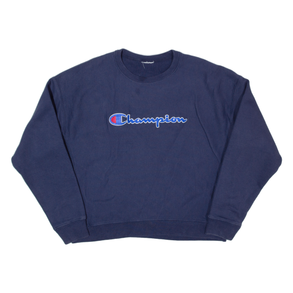 CHAMPION REVERSE WEAVE Womens Sweatshirt Blue XL Fashion