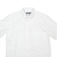 NAUTICA Mens Plain Shirt White L For Cheap