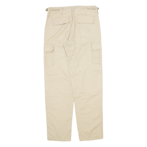 Cargo Womens Trousers Beige Regular Tapered W30 L31 Online now