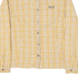 JACK WOLFSKIN Womens Shirt Yellow Plaid Long Sleeve M on Sale