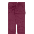 CARHARTT WIP Sid Pant Workwear Mens Trousers Maroon Slim Tapered W28 L32 For Sale