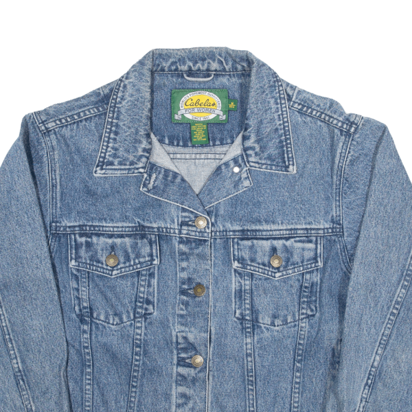 CABELA S Womens Denim Jacket Blue 90s M Supply