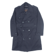 BOTANY 500 Womens Trench Coat Blue S Fashion