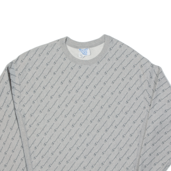 CHAMPION Reverse Weave Womens Sweatshirt Grey 2XL For Cheap