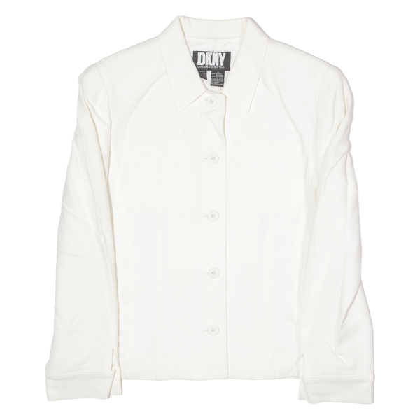 DKNY Womens Blazer Jacket Cream 90s S Online now