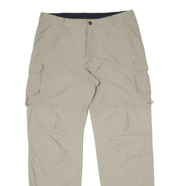 CRANE Outdoor Detachable Leg Mens Trousers Beige Regular Straight W34 L32 For Sale