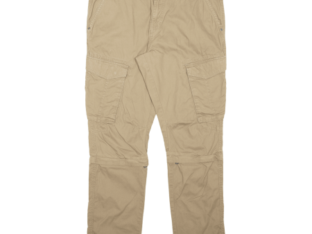 CANDA Cargo Outdoor Mens Trousers Beige Regular Straight W38 L32 Fashion