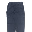 BRAVE SOUL Cargo Jogger Mens Trousers Blue Regular Tapered W28 L28 Hot on Sale