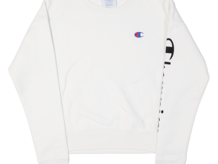 CHAMPION REVERSE WEAVE Mens Sweatshirt White XS For Sale