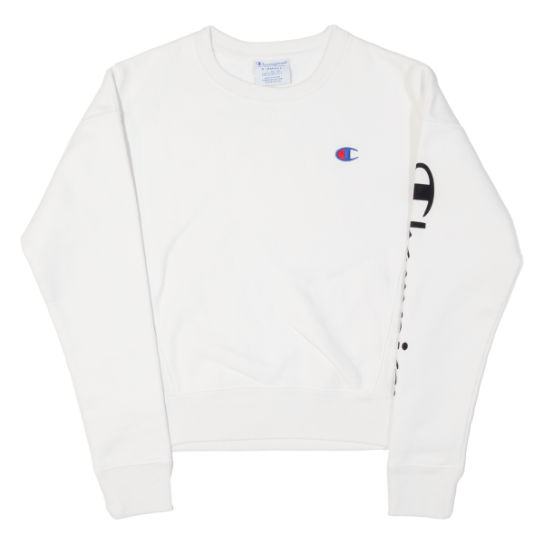 CHAMPION REVERSE WEAVE Mens Sweatshirt White XS For Sale