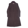 ARMANI JEANS Womens Trench Coat Purple Wool UK 12 on Sale