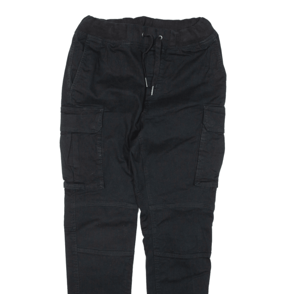 Cargo Womens Trousers Black Slim Tapered W28 L28 Online Hot Sale