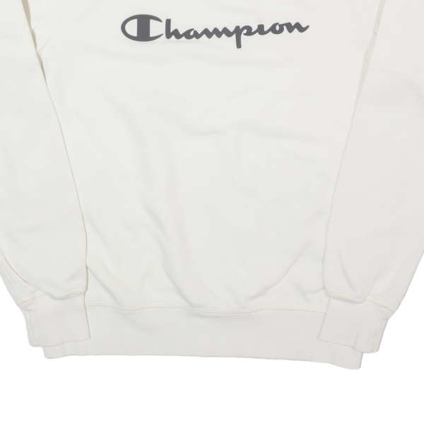 CHAMPION Womens Sweatshirt Cream L Supply