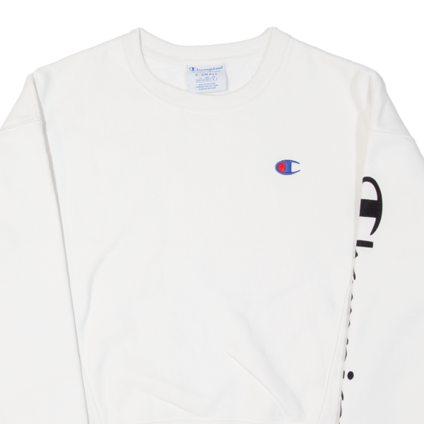 CHAMPION REVERSE WEAVE Mens Sweatshirt White XS For Sale