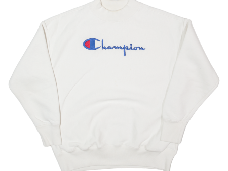 CHAMPION REVERSE WEAVE Mens Sweatshirt White S Online Sale