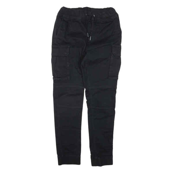 Cargo Womens Trousers Black Slim Tapered W28 L28 Online Hot Sale