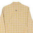 JACK WOLFSKIN Womens Shirt Yellow Plaid Long Sleeve M on Sale