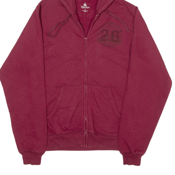 DISNEY Mickey Mouse Mens Maroon Hoodie Full Zip S Online Hot Sale